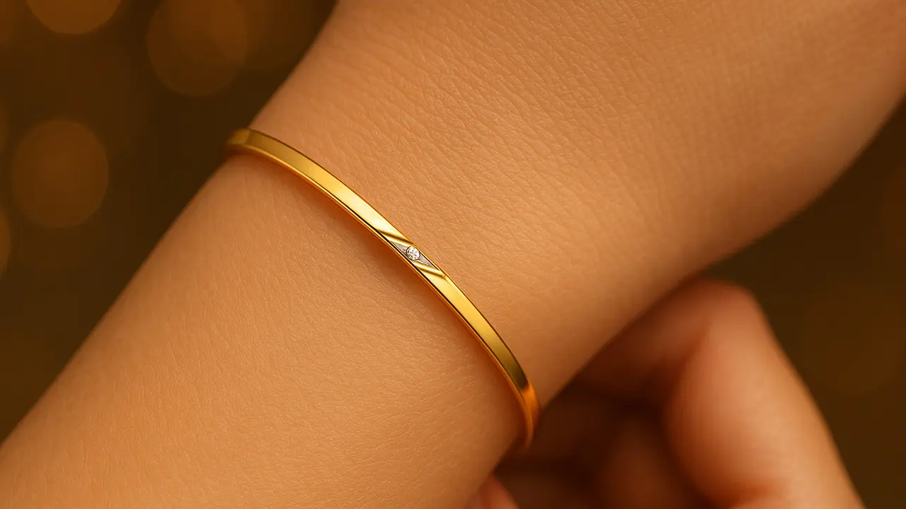 Model Gelang Emas 2 Gram untuk Tangan Berisi