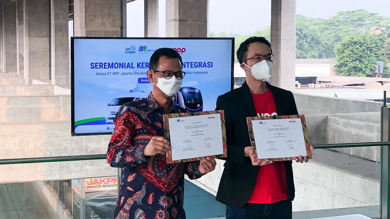Perusahaan start up teknologi SWOOP, penyedia layanan transportasi smart-demand responsive berbasis social ride, bekerja sama dengan PT MRT Jakarta (Perseroda) memberikan layanan komuter bagi pengguna di Jabodetabek.
