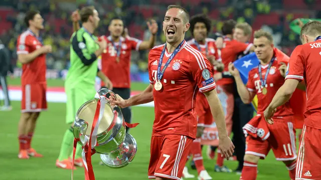 Foto: 5 Pemain Peraih Treble Winners yang Gagal Mendapatkan Ballon d'Or, termasuk Franck Ribery yang Merasa Dirampok