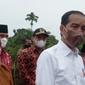 Tangkapan layar Presiden Joko Widodo saat menanggapi Mukhtar Hadi yang meneriakan untuk menghentikan aktivitas industri batu bara di situs KCBN Muaro Jambi. (Liputan6.com/dok Mukhtar Hadi)