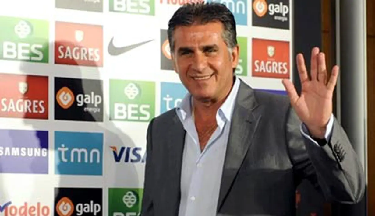 Newly assigned coach of the Portuguese national football team Carlos Queiroz arrives for a press conference at the Portuguese Football Federation headquarters in Lisbon on July 16, 2008. AFP PHOTO/ FRANCISCO LEONG