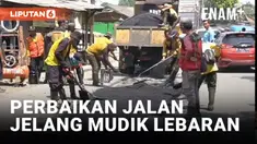 JALUR MUDIK DI JALAN ALTERNATIF CIBUBUR MENUJU BANDUNG MULAI DIBENAHI DAN DIPERBAIKI