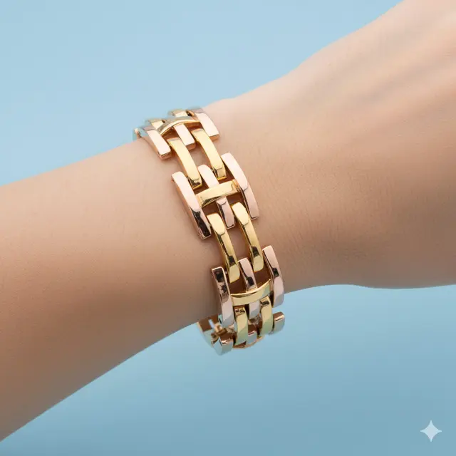 Gelang Emas 18 Karat Italy Model Terbaru Investasi. Gemini