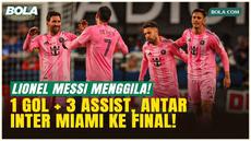 Lionel Messi tampil fenomenal dengan 1 gol dan 3 assist saat Inter Miami menggulung Cincinnati 4-0 di semifinal Wilayah Timur MLS Playoff. Mascherano memuji kepemimpinan Messi yang membuat seluruh tim termotivasi. Miami kini melaju ke final konferens...
