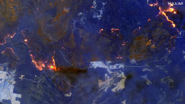 Kebakaran Hutan Australia dari Citra Satelit