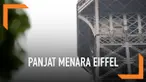 Seorang pria memanjat Menara Eiffel, Paris. Petugas melakukan negosisasi dengan pria tersebut agar turun. Selama negosiasi beralngsung, Menara Eiffel ditutup sementara.