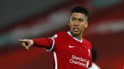 1. Roberto Firmino - Roberto Firmino berkontribusi besar pada sukses Liverpool memenangi Liga Inggris musim lalu. Namun di awal musim ini, Firmino baru hanya mencetak satu gol dan memberikan dua assist untuk Liverpool. (Jason Cairnduff/Pool via AP)