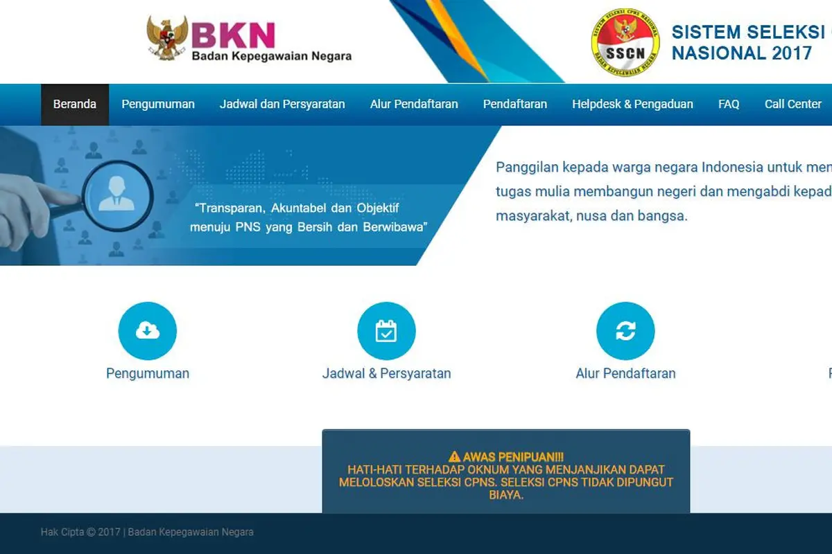 [Bintang] Cara Daftar CPNS Kemenkumham 2017