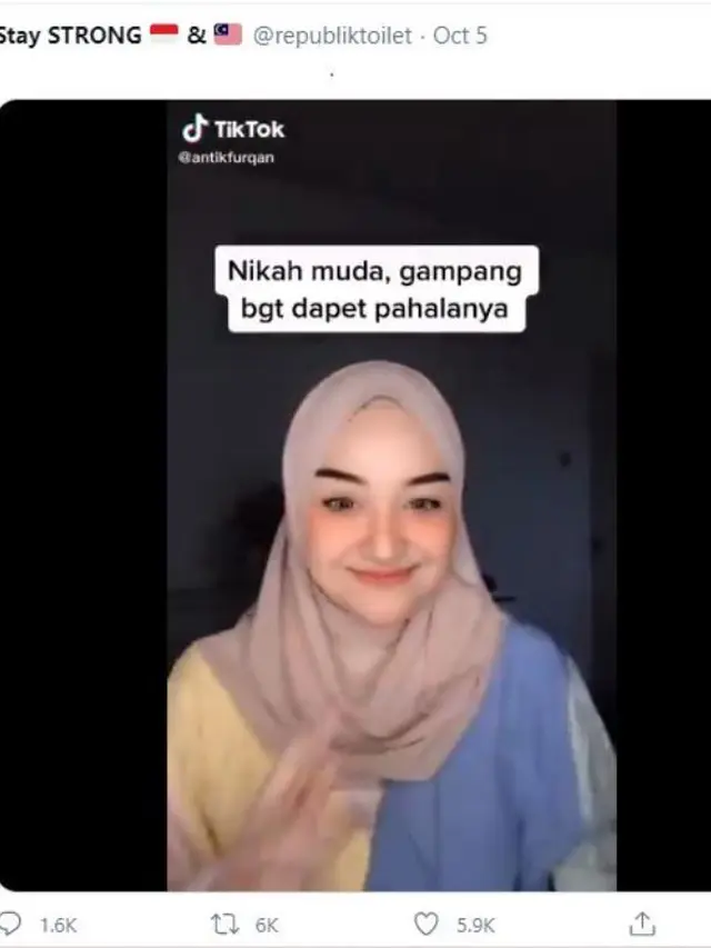 Warganet Heboh Tanggapi Video Wanita Promosikan Kelebihan Nikah Muda