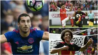 Henrikh Mkhitaryan kemungkinan akan tinggalkan Manchester United, sementara Hector Bellerin menolak pinangan Barcelona. (AFP)