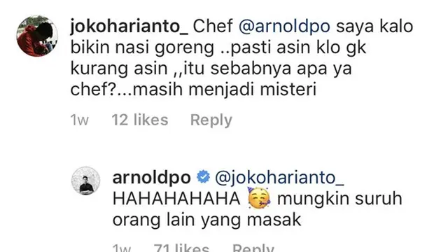 7 Komentar Kocak Chef Arnold Juri MasterChef Ini Bikin Warganet Ngakak