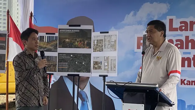 Menteri PKP Maruarar Sirait dalam acara land clearing di Meikarta, Kamis (29/1/2026). (Liputan6.com/Tian)
