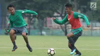 Pemain Timnas Indonesia U-23, Febri Hariyadi. (Liputan6.com/Helmi Fithriansyah)
