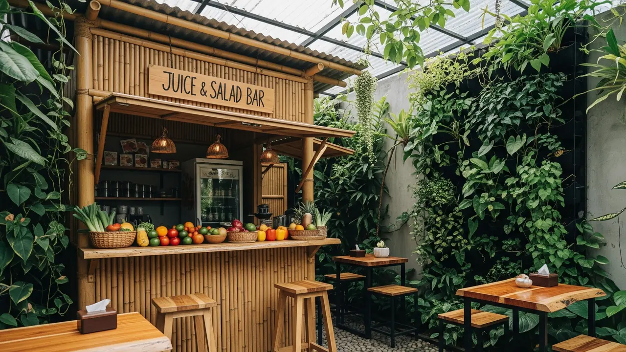 Desain Warung Jus Buah Kecil di Rumah dengan Konsep Modern