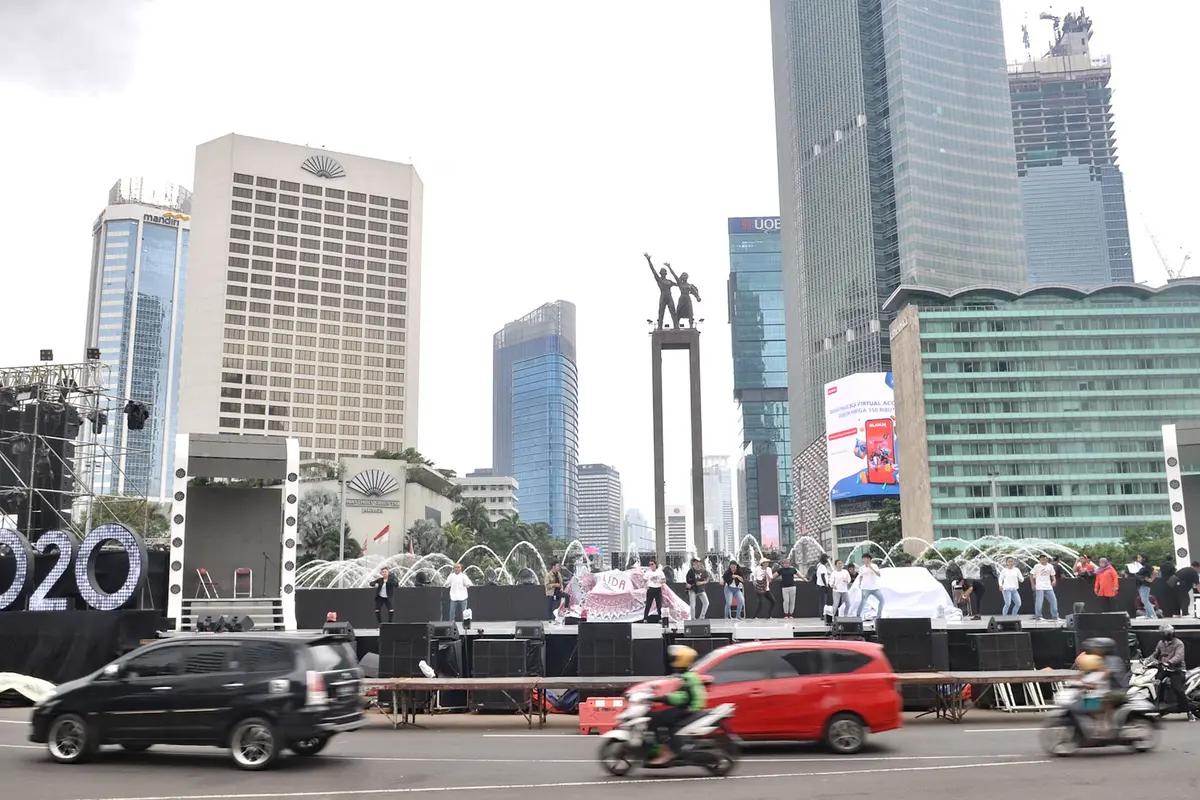 Panggung Malam Tahun Baru di Bundaran HI