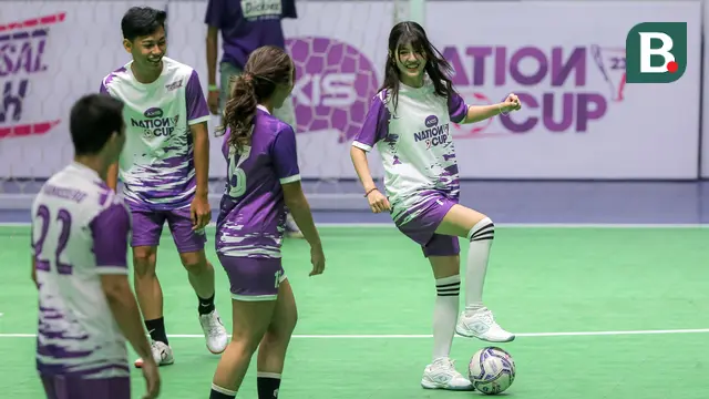 Foto: Melihat Keseruan Tim Shafira Melawan Tim Vonzy di Fun Match AXIS Nation Cup 2023