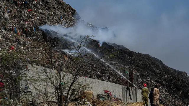 Gunung Sampah di India Terbakar, 600 Ribu Warga Kota Terancam Hirup Gas Metan Berbahaya