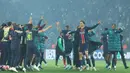 Sukses menumbangkan Arsenal dengan skor 2-1 atau agregat 3-1, PSG melaju ke final Liga Champions 2024/2025. (Thomas SAMSON/AFP)