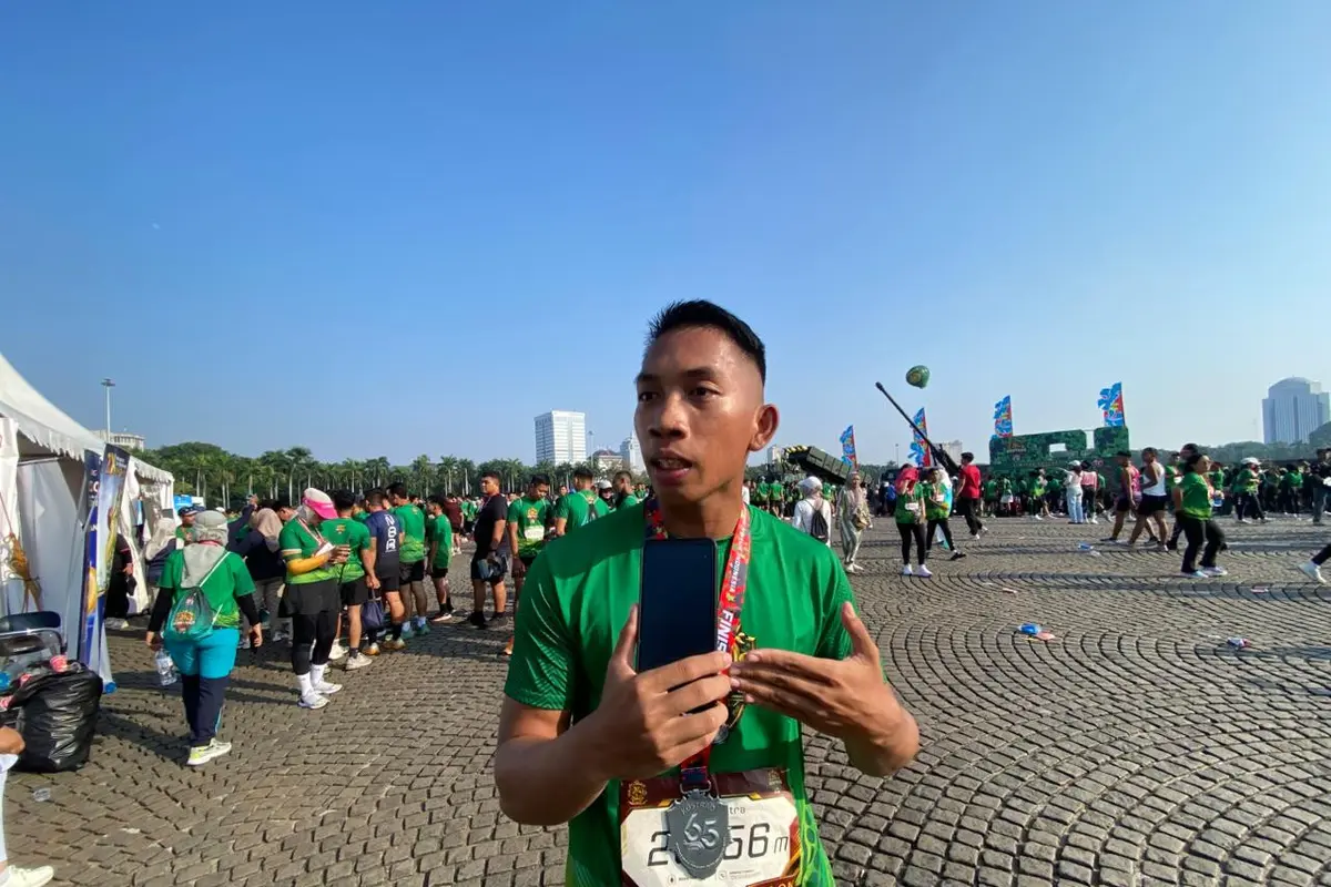 Deka Darma (25), peserta Kostrad Run asal Bali