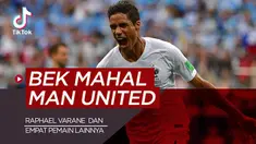 Berita video Tiktok Bola.com, lima bek termahal Manchester United, terbaru ada Raphael Varane.