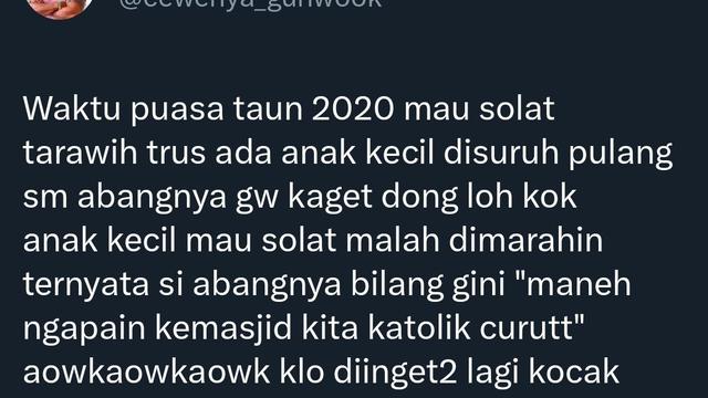 6 Cerita Lucu Netizen ketika Shalat Tarawih di Masjid Ini Bikin Ketawa