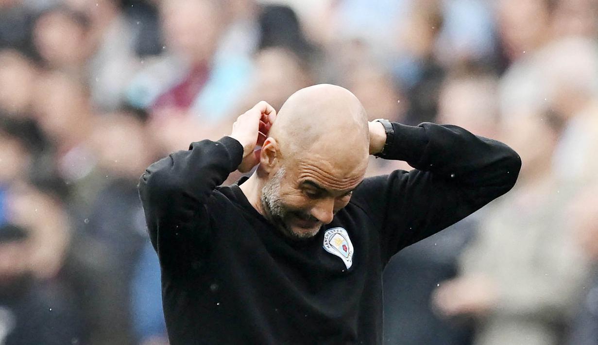 Pada laga ini West Ham tampil dengan menurunkan skuat terbaiknya. Hasilnya The Hammers mampu membuat skuad bertabur bintang City kewalahan dan mengakhiri laga dengan imbang 2-2. (AFP/Justin Tallis)