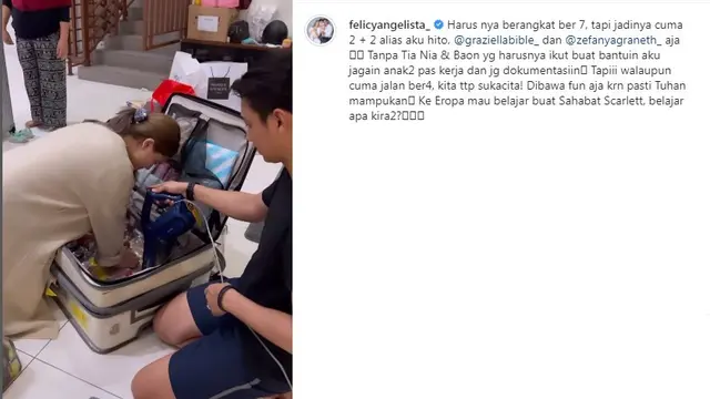 6 Potret Felicya Angelista dan Caesar Hito Ajak Anak Liburan ke Eropa, Curi Perhatian