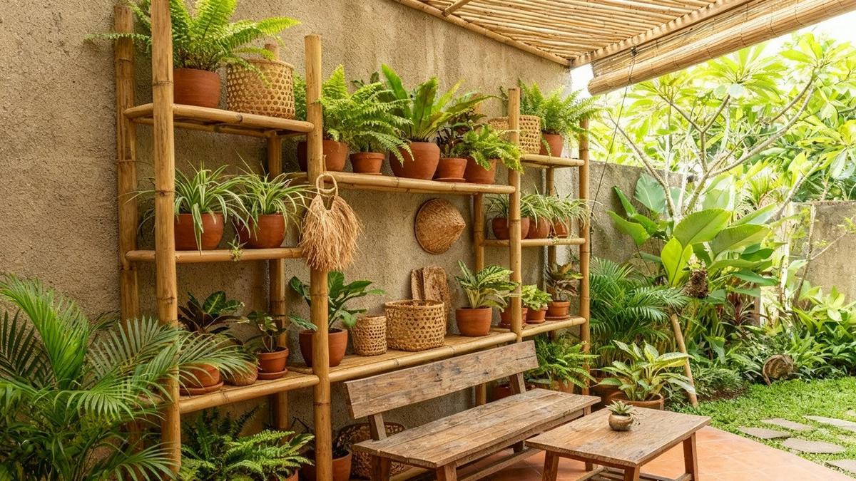 10 Model Teras dengan Rak Vertikal Serbaguna, Inspirasi Teras Sempit Jadi Estetik