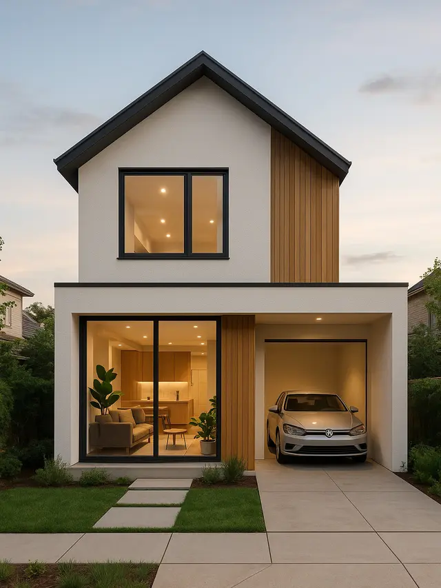 Model Rumah Kecil tapi Mewah 2 Lantai (Image by ChatGPT)