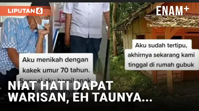 Tertipu Janji Manis Kakek 70 Tahun, Wanita Ini Sekarang Menyesal