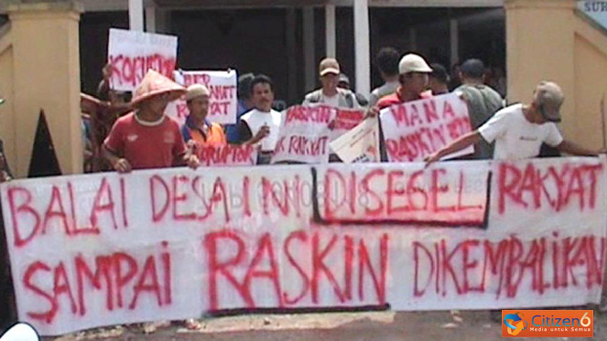 Jatah Raskin di Sunat Kades