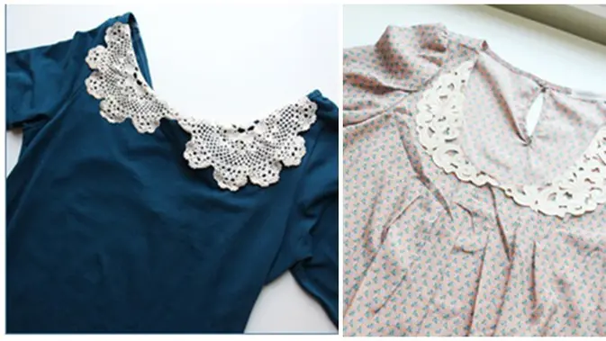 Diy Kerah Baju Berenda Ala Korean Style Beauty Fimela Com