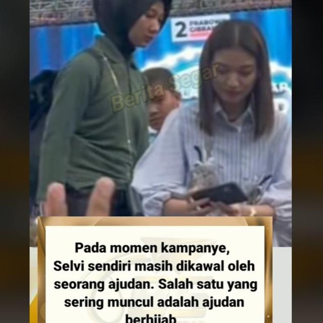 Sosok Ambar Dwi Klaudiyah Ajudan Selvi Ananda yang Curi Perhatian, Dijodohkan dengan Mayor Teddy.  foto: TikTok @berita_segar