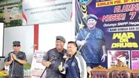 Kepala BNN RI Komjen Pol Petrus Golose bersama Kepala SMAN 7 Manado Willem Rawung, Senin (12/6/2023).