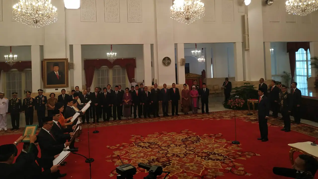 Tujuh anggota Lembaga Perlindungan Saksi dan Korban (LPSK) periode 2018-2023 mengucapkan sumpah jabatan