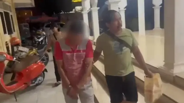 ASN Tuban Ditahan Usai Aniaya Empat Pegawai SPBU Parengan, Tuban.