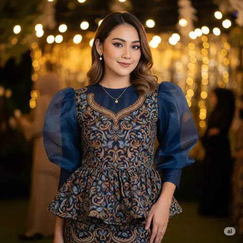 dress batik pesta elegan Rekomendasi 6 Dress Batik Pesta Elegan untuk Wanita, Buat Penampilanmu Jadi  Memukau!