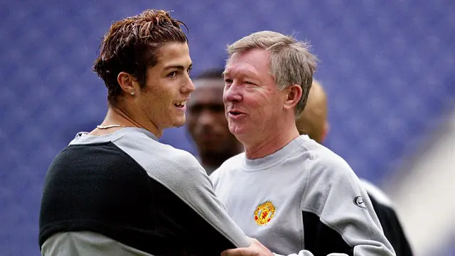Cristiano Ronaldo dan Sir Alex Ferguson