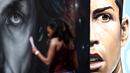 Lukisan striker Portugal, Cristiano Ronaldo (kanan), dipamerkan bersama lukisan pemain top lainnya di depan Balaikota Paris, Prancis, (7/6/2016). (AFP/Kenzo Tribouillard)