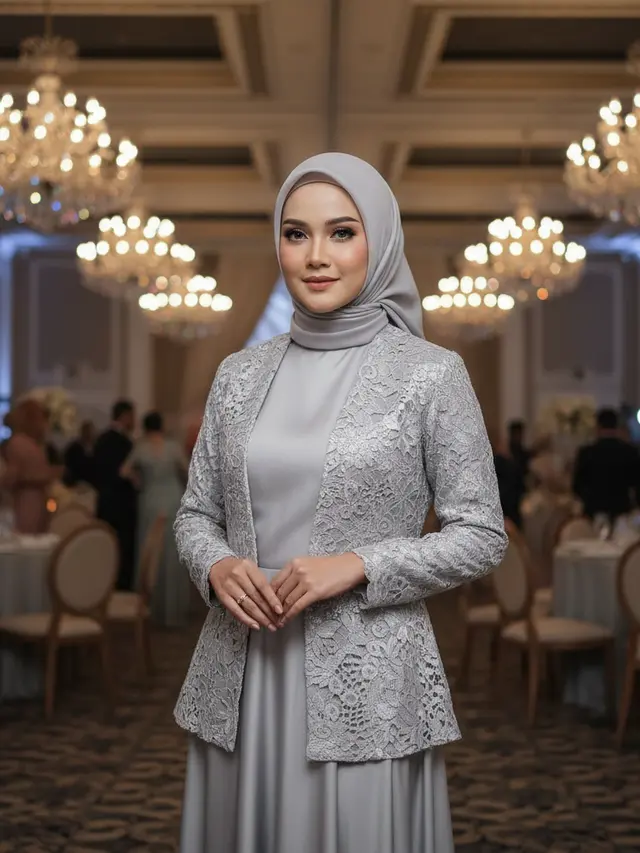 Warna Gamis Blazer Brokat yang Lagi Hits 2025