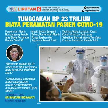 Infografis Tunggakan Rp 23 Triliun Biaya Perawatan Pasien Covid-19. (Liputan6.com/Trieyasni)