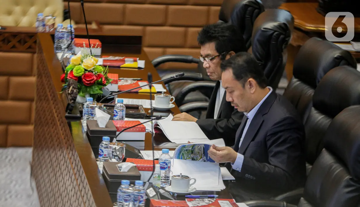 Menteri PUPR juga menyampaikan evaluasi pelaksanaan APBN Tahun Anggaran 2023 hingga Mei 2023. (Liputan6.com/Faizal Fanani)