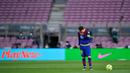 Striker Barcelona, Lionel Messi, tampak lesu usai ditaklukkan Celta Vigo pada laga Liga Spanyol di Stadion Camp Nou, Minggu (16/5/2021). Barca takluk dengan skor 1-2. (AFP/Pau Barrena)