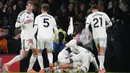 Kemenangan ini mengangkat Fulham ke peringkat kedelapan klasemen sementara dengan koleksi 31 poin. (AP Photo/Dave Shopland)