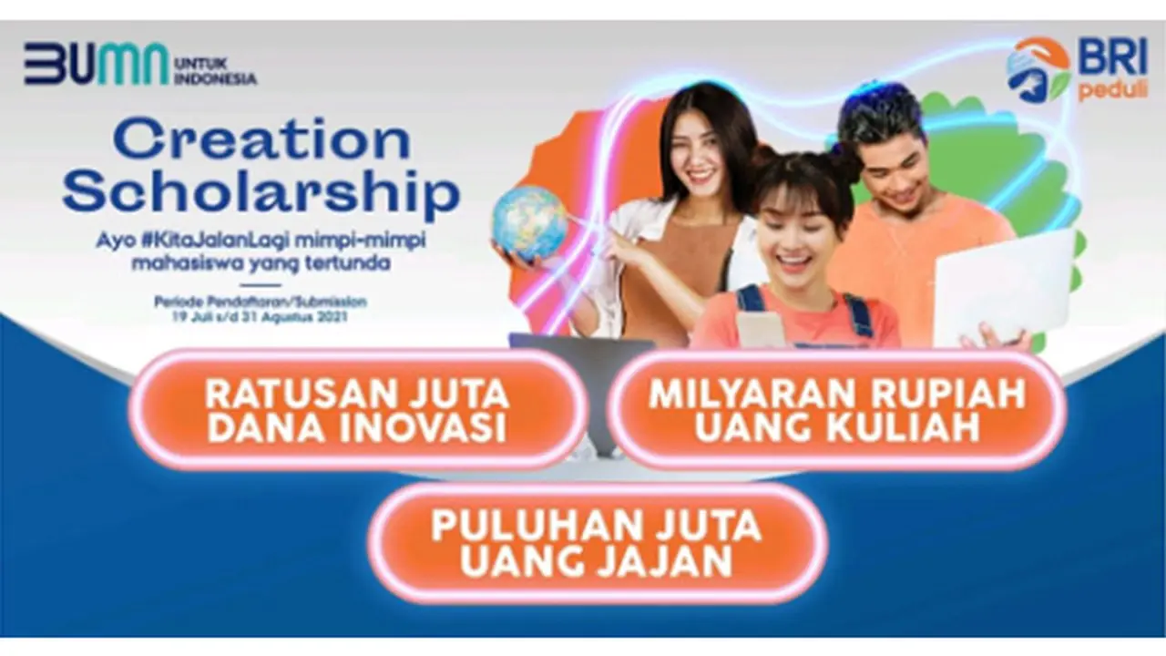 Bangkitkan Potensi Inovasi, BRI Ajak Mahasiswa Ikuti Program Creation Scholarchip