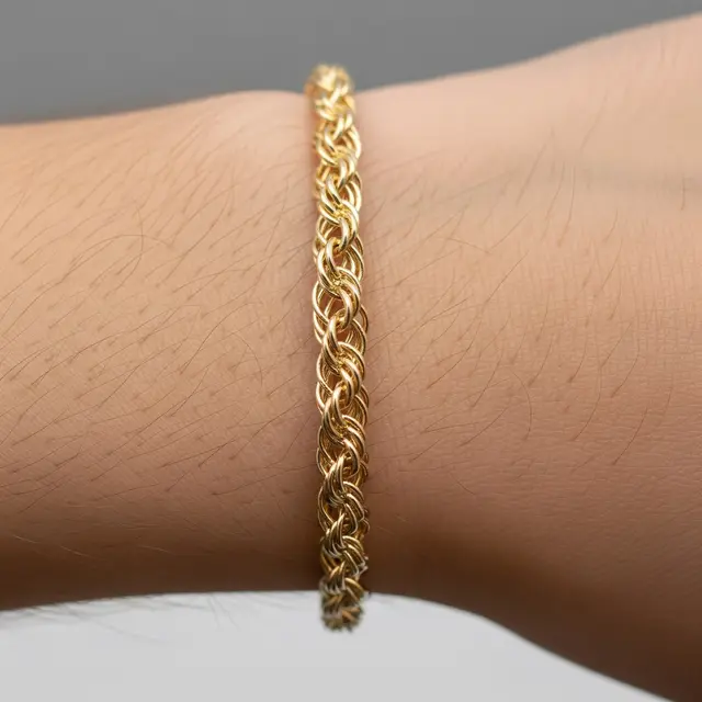 Gelang Emas Gram Kecil 18K Masa Kini