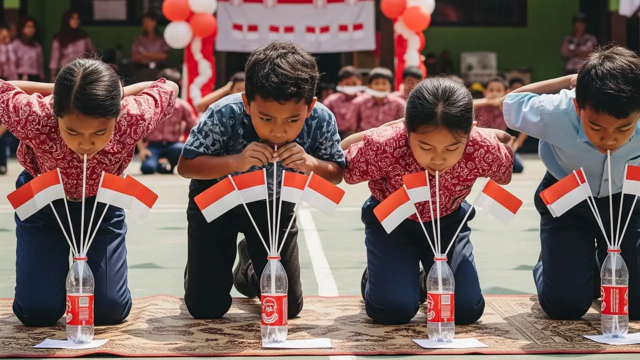 Memasukkan Bendera ke Botol