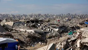 Gedung Runtuh di Gaza Tewaskan 19 Orang