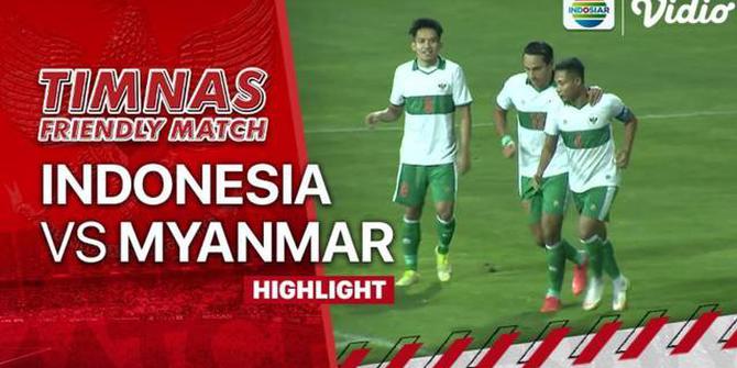 VIDEO: Timnas Indonesia Raih Kemenangan Melawan Myanmar di Laga Uji Coba Jelang Piala AFF 2020