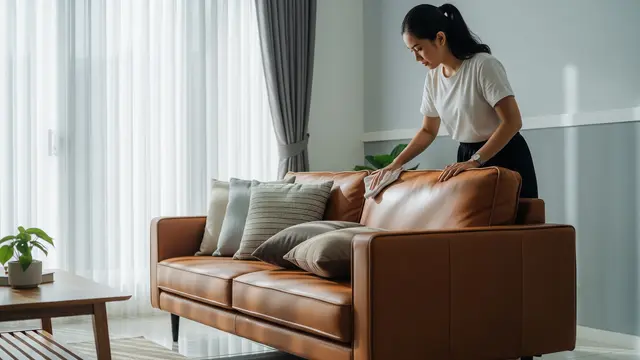 Cara Membersihkan Sofa Kulit